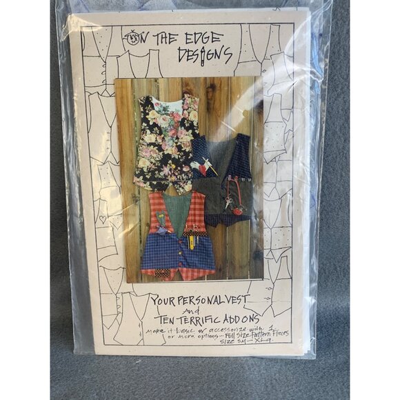 On The Edge Designs Your Personal Vest Pattern with Ten Terrific Addons Sz S to - Picture 4 of 4